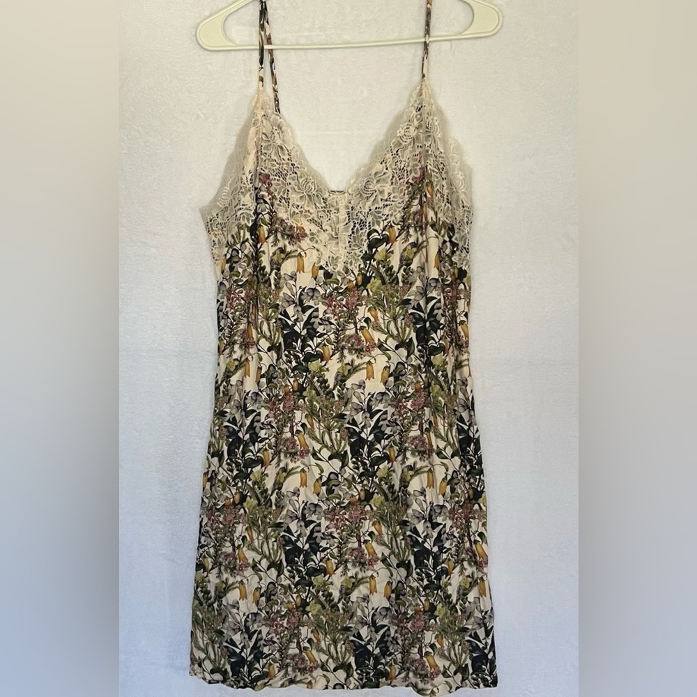 Rare Art Series Royal Botanic Gardens Victoria Women's Floral Lace Slip Dress M